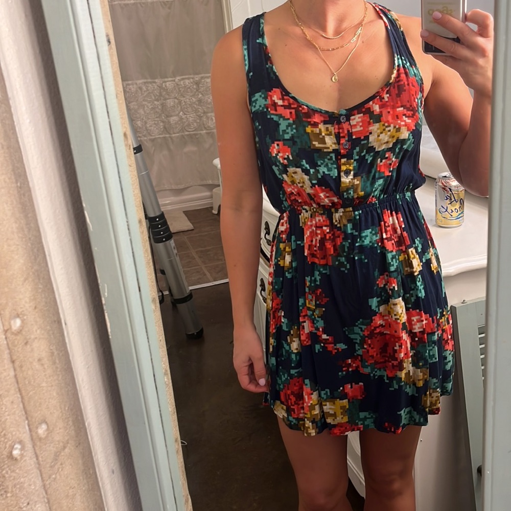Digital rose dress